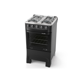 COCINA ELDOM A GAS 4H, BERLIN, NEGRO MATE